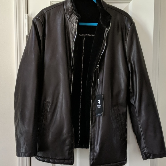 Vintage Leather Playboy Jacket never worn - Picture 3 of 4